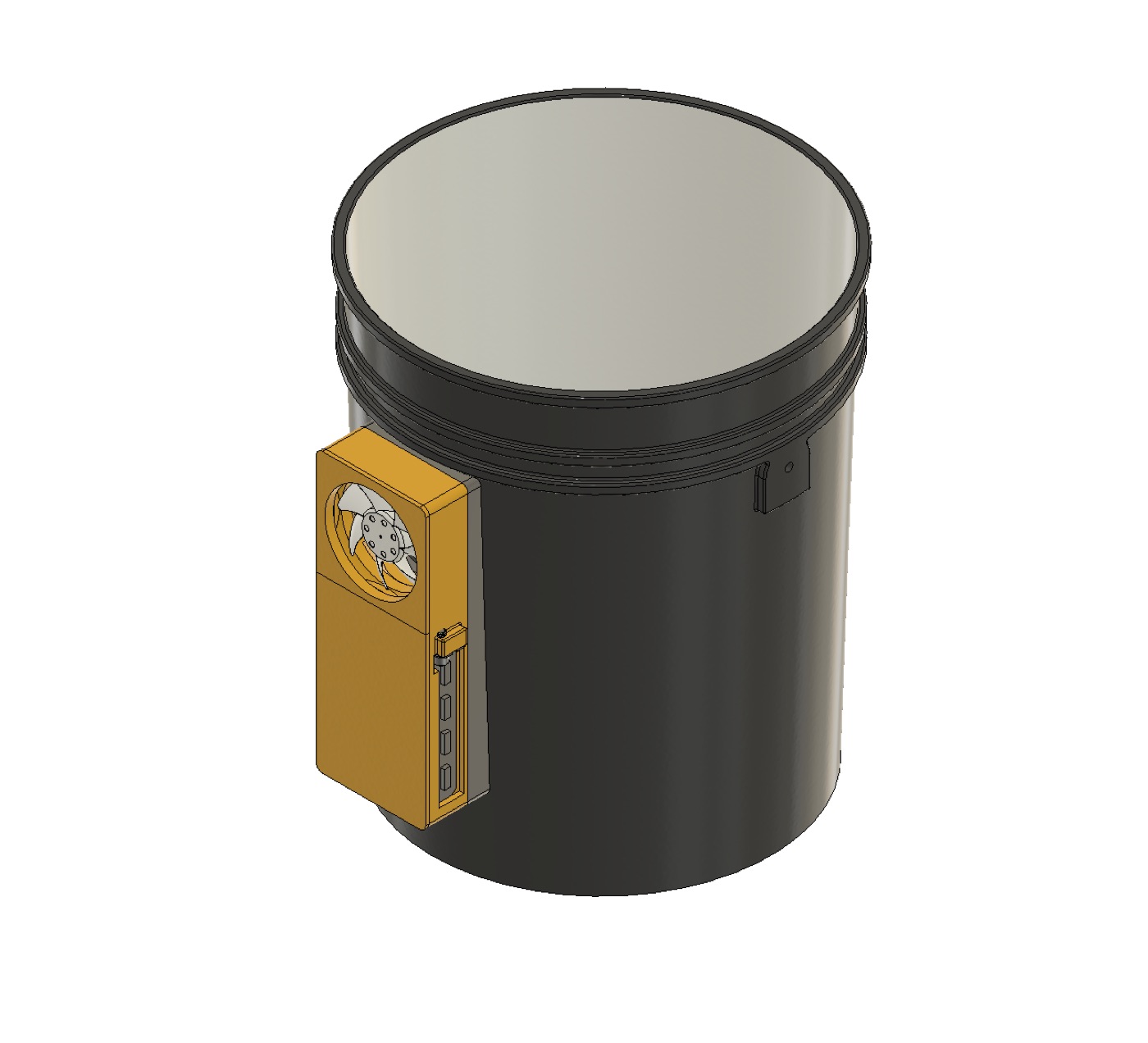 SmartSpaceBucket grow computer enclosure with sensors and pump interfaces