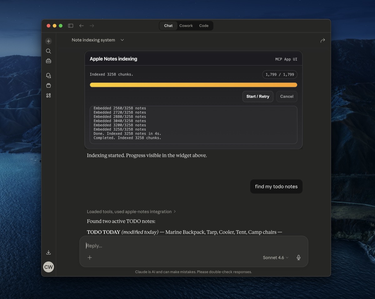 mcp-apple-notes demo